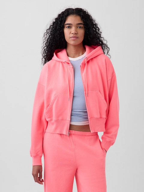 VintageSoft Wedge Zip Hoodie