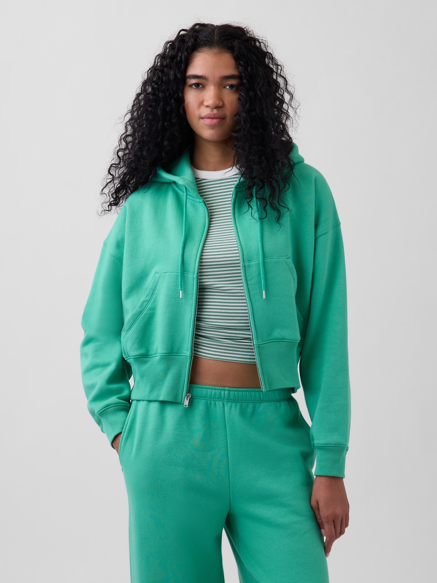 VintageSoft Wedge Zip Hoodie