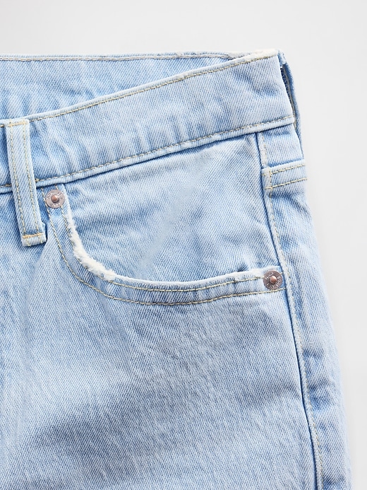 Image number 7 showing, Mid Rise Relaxed Straight Jeans