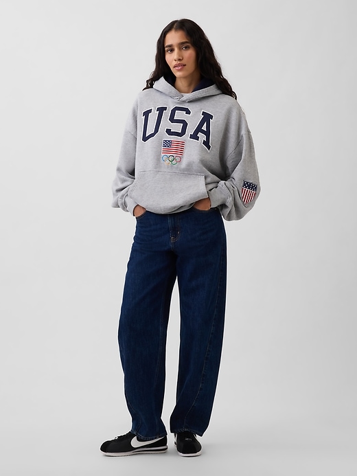 Image number 6 showing, Adult Team USA Heavyweight Oversized Hoodie