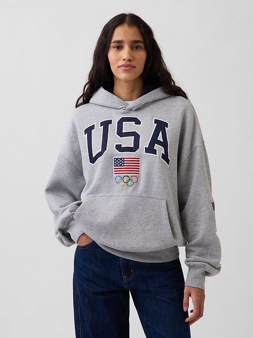 Image number 5 showing, Adult Team USA Heavyweight Oversized Hoodie
