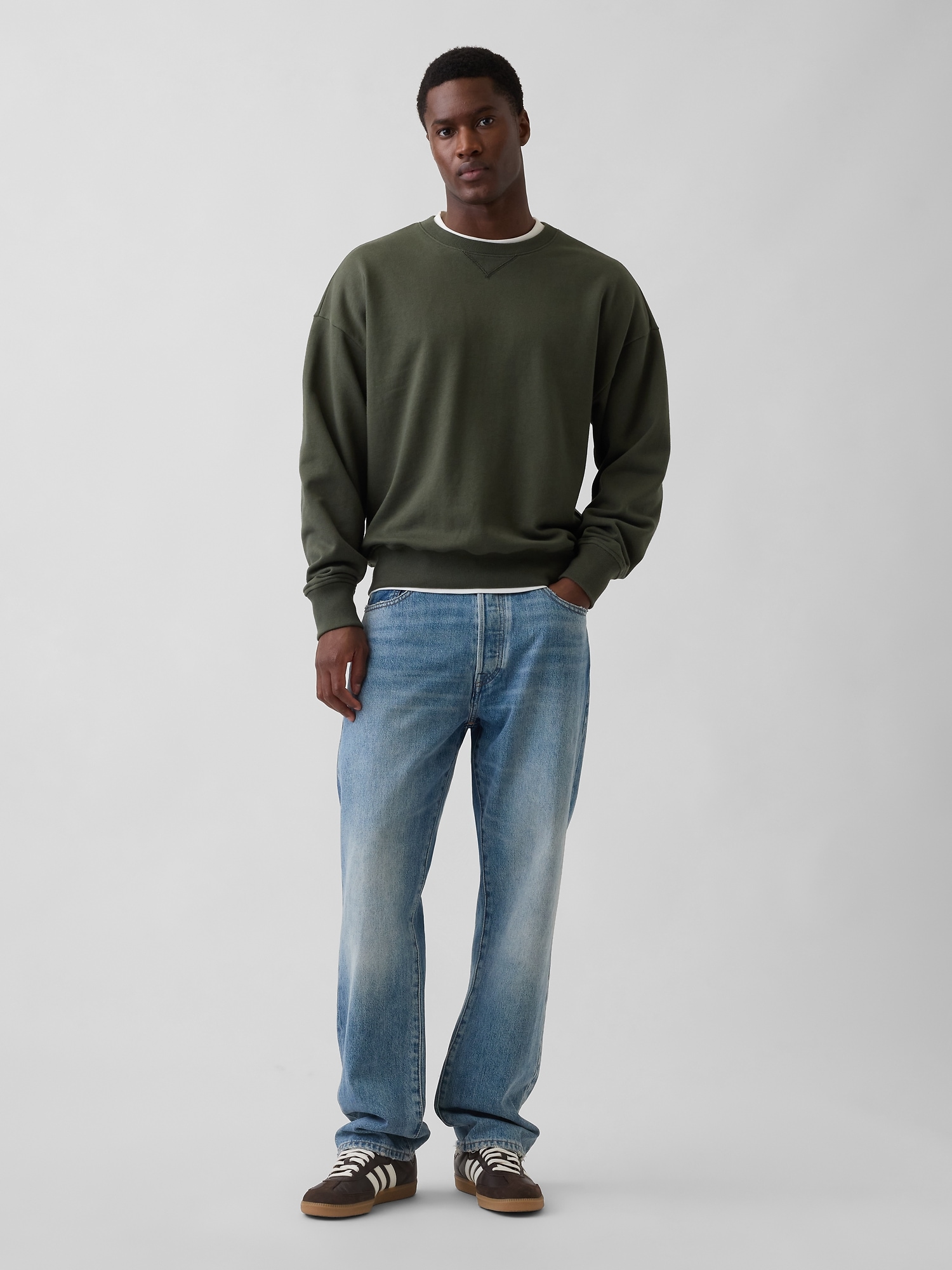Мужские худи Gap Adult Heavyweight French Terry Oversized Sweatshirt — фото 2
