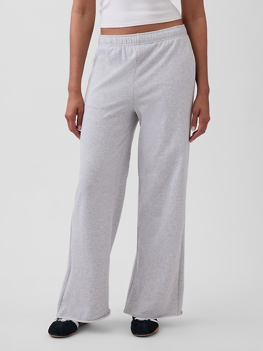 Image number 2 showing, VintageSoft Terry Wide-Leg Sweatpants