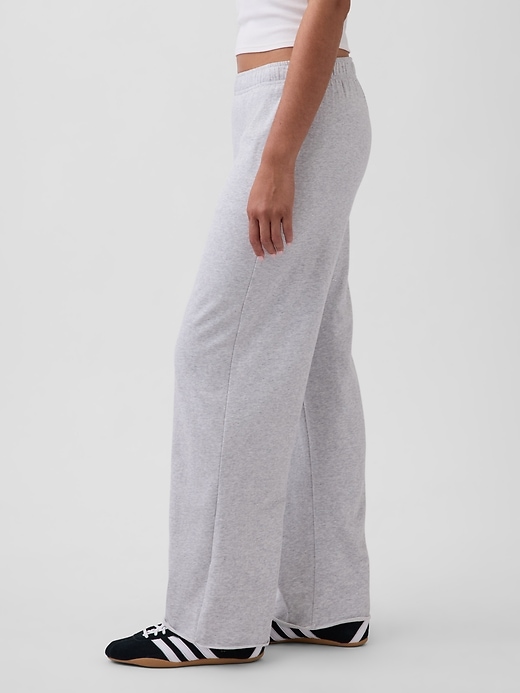 Image number 3 showing, VintageSoft Terry Wide-Leg Sweatpants