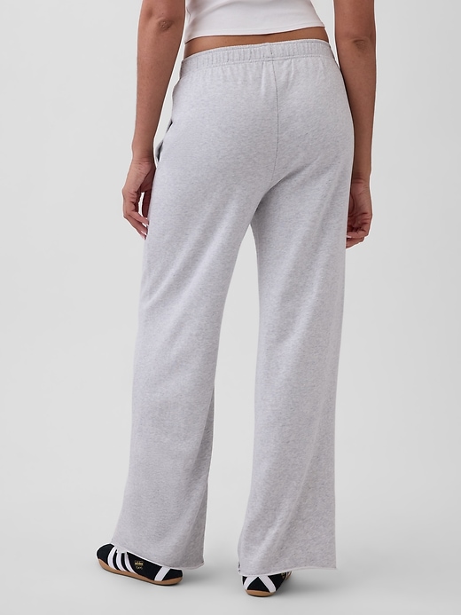 Image number 4 showing, VintageSoft Terry Wide-Leg Sweatpants