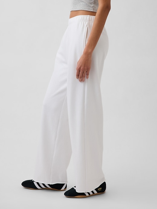 Image number 3 showing, VintageSoft Terry Wide-Leg Sweatpants