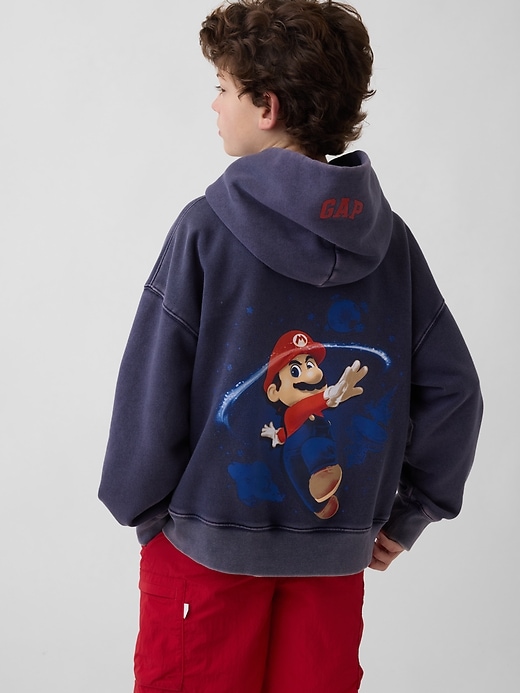 Image number 3 showing, Kids Super Mario VintageSoft Relaxed Hoodie