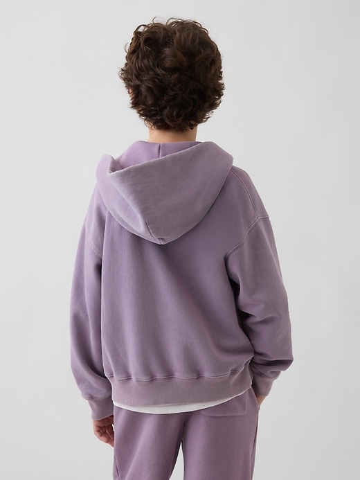 Image number 3 showing, Kids VintageSoft Relaxed Zip Hoodie