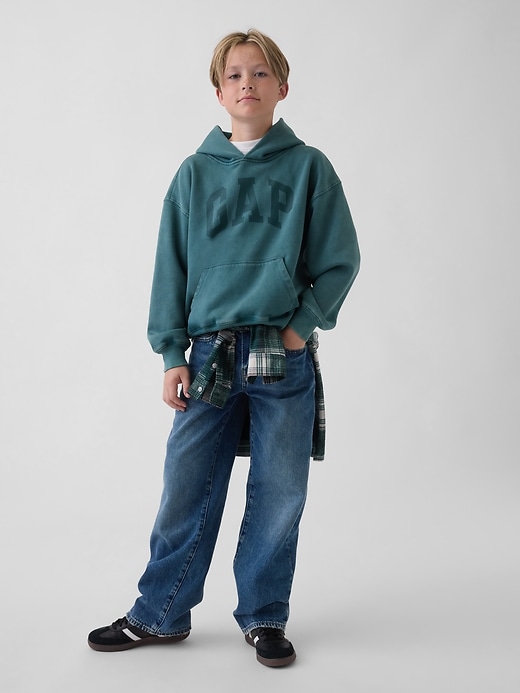 Image number 4 showing, Kids VintageSoft Relaxed Logo Hoodie