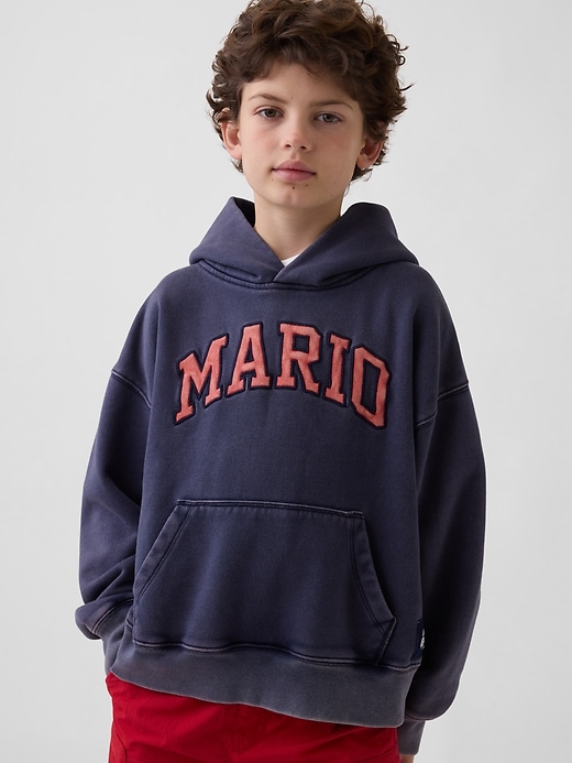 Image number 1 showing, Kids Super Mario VintageSoft Relaxed Hoodie