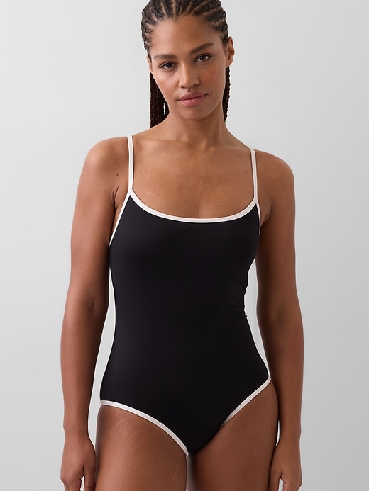 Image number 1 showing, Scoop Neck Swimsuit