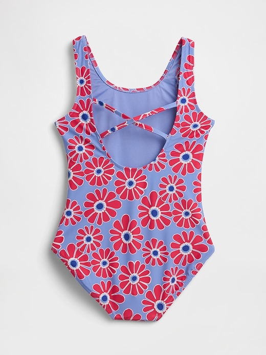 Image number 2 showing, Kids Cross-Back One-Piece Swimsuit