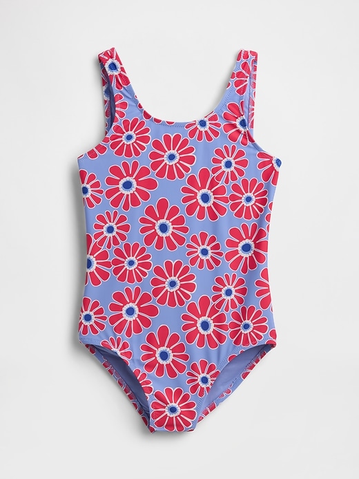 Image number 1 showing, Kids Cross-Back One-Piece Swimsuit