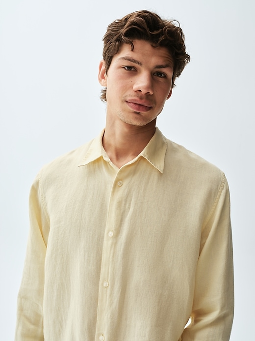 Image number 6 showing, 100% Linen Relaxed Shirt