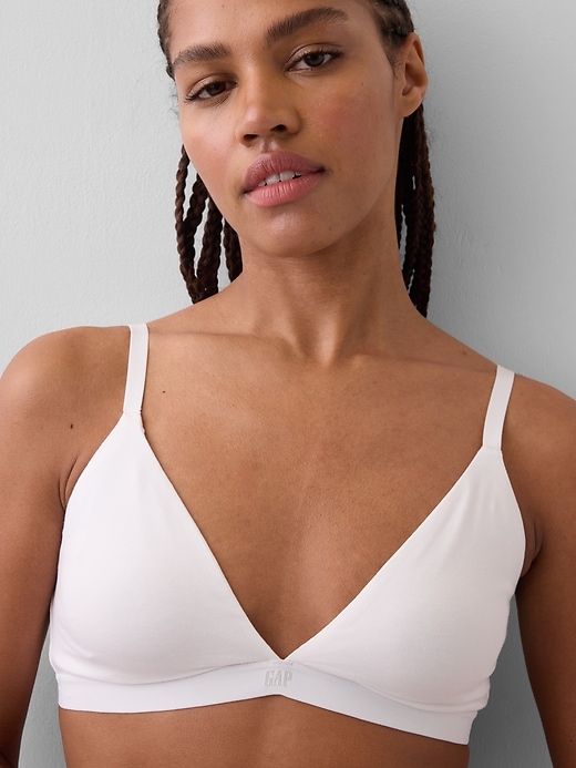 Image number 6 showing, Organic Stretch Cotton Triangle Bra