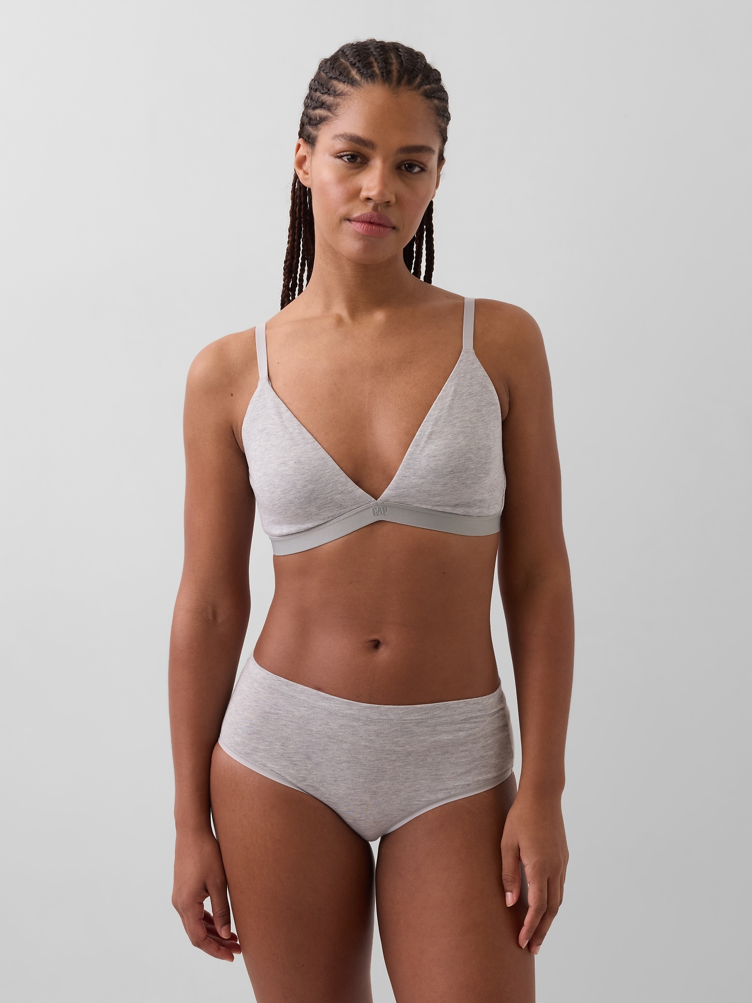 Organic Stretch Cotton Triangle Bra