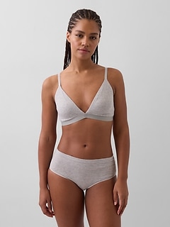 Organic Stretch Cotton Triangle Bra