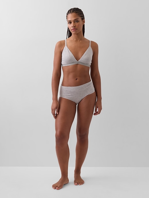 Image number 3 showing, Organic Stretch Cotton Triangle Bra
