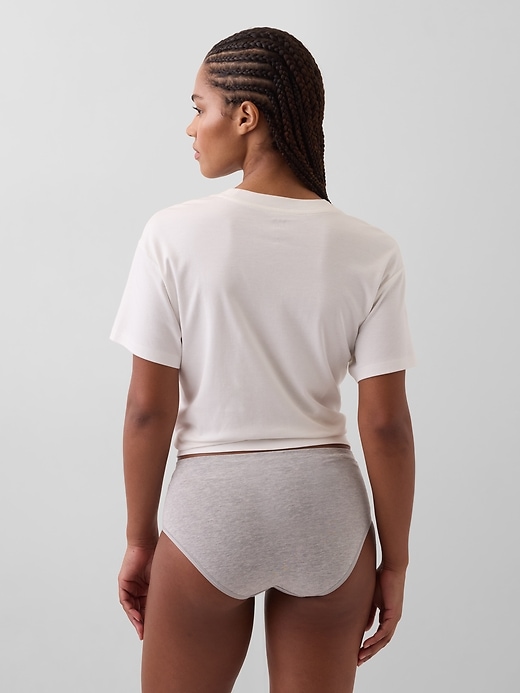 Image number 2 showing, Organic Stretch Cotton High Rise Bikini