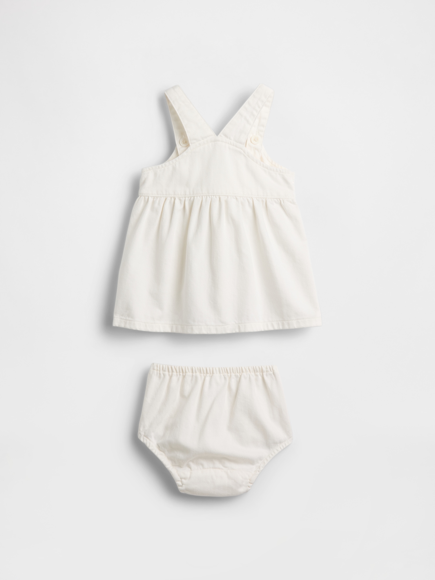 Baby Denim Strawberry Skirtall Set