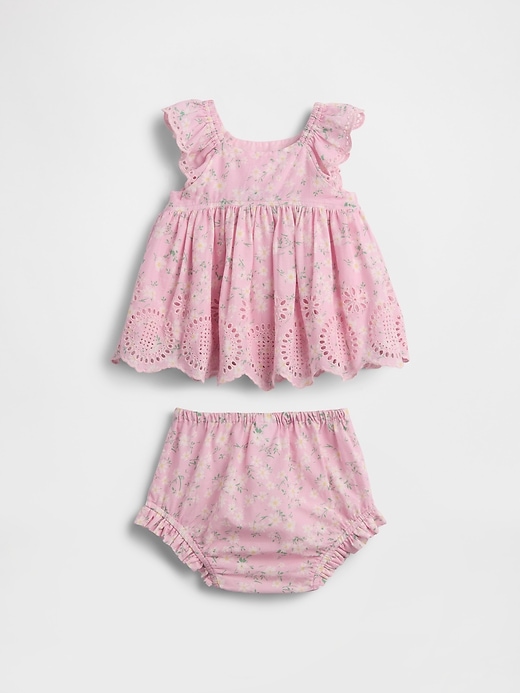 Image number 2 showing, Baby Eyelet Outfit Set