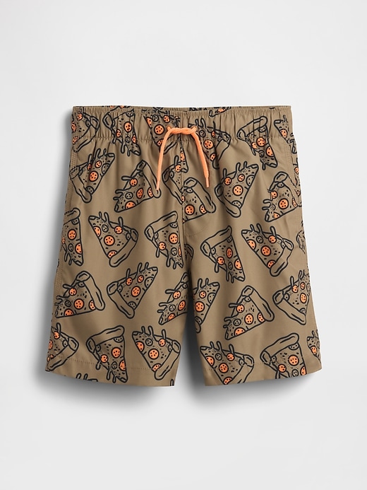 Image number 1 showing, Kids 5" Recycled Swim Trunks