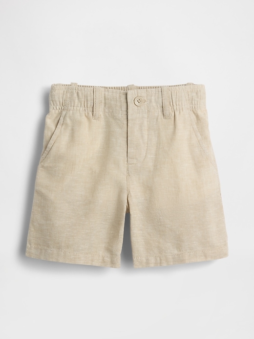 Image number 1 showing, Baby & Toddler Linen-Cotton Shorts