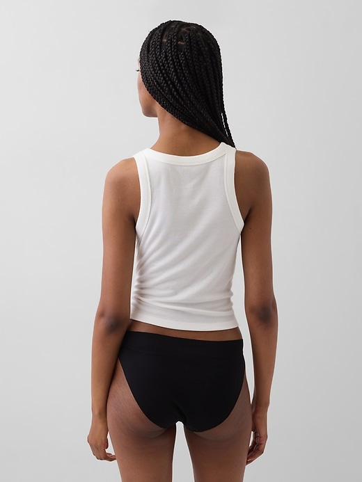 Image number 2 showing, Organic Stretch Cotton No Show Bikini