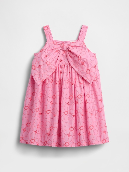 Image number 2 showing, Baby & Toddler Floral Eyelet Bow Dress