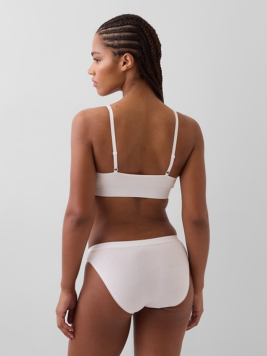 Image number 2 showing, Organic Stretch Cotton Logo Bralette