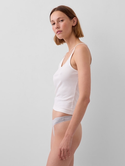 Image number 2 showing, Organic Stretch Cotton Thong