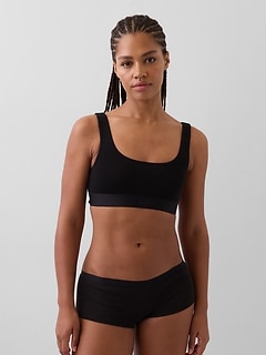 Organic Stretch Cotton Gap Logo Bralette