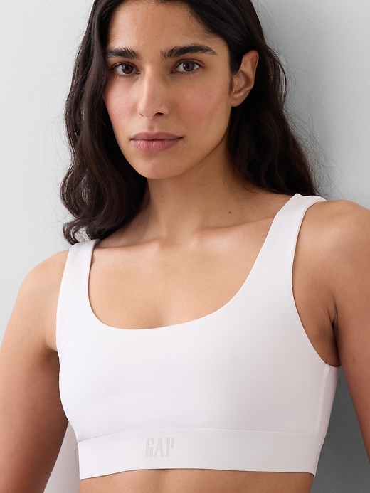 Image number 3 showing, Organic Stretch Cotton Gap Logo Bralette