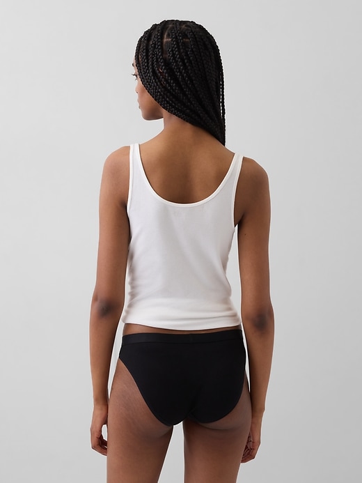 Image number 2 showing, Organic Stretch Cotton Logo Bikini
