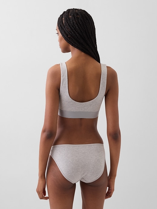 Image number 2 showing, Organic Stretch Cotton Gap Logo Bralette