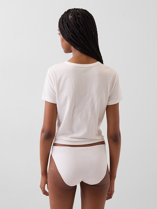Image number 2 showing, Organic Stretch Cotton No Show Bikini
