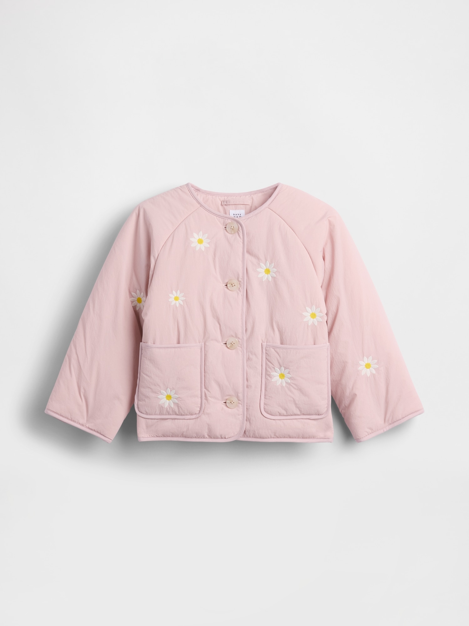 Baby & Toddler Floral Embroidered Quilted Jacket