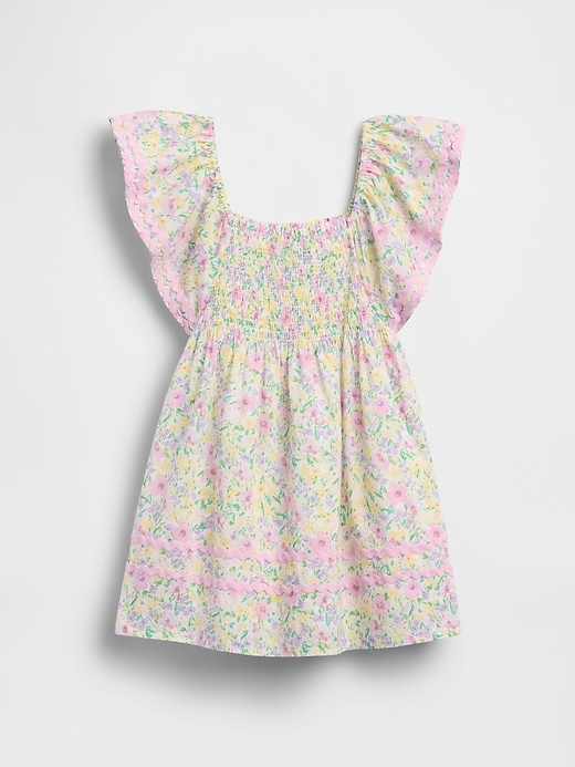 Image number 3 showing, Baby & Toddler Smocked Flutter-Sleeve Dress