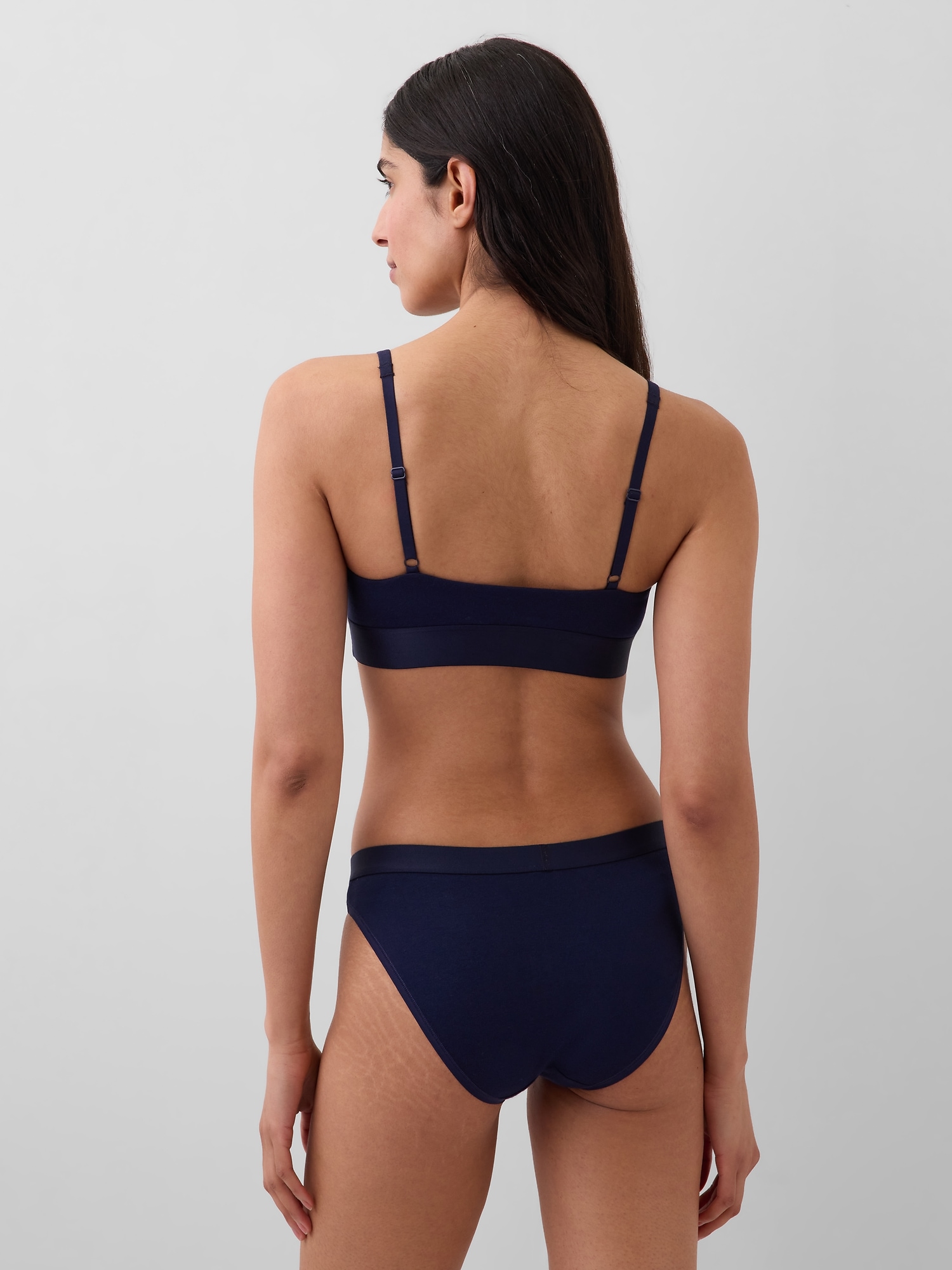 Organic Stretch Cotton Logo Bralette