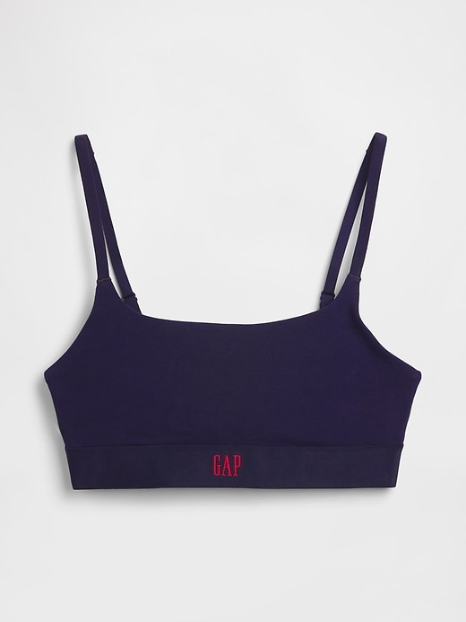 Image number 5 showing, Organic Stretch Cotton Logo Bralette