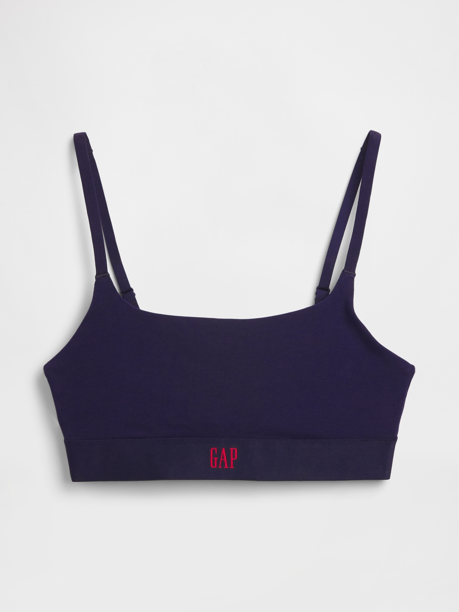 Organic Stretch Cotton Logo Bralette