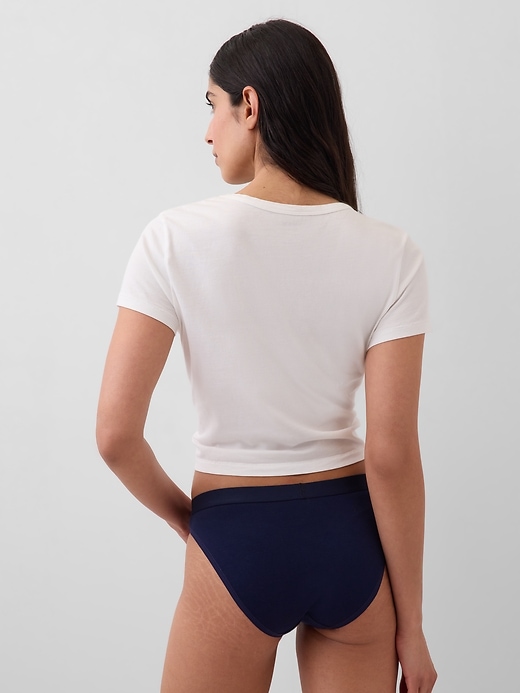 Image number 2 showing, Organic Stretch Cotton Logo Bikini