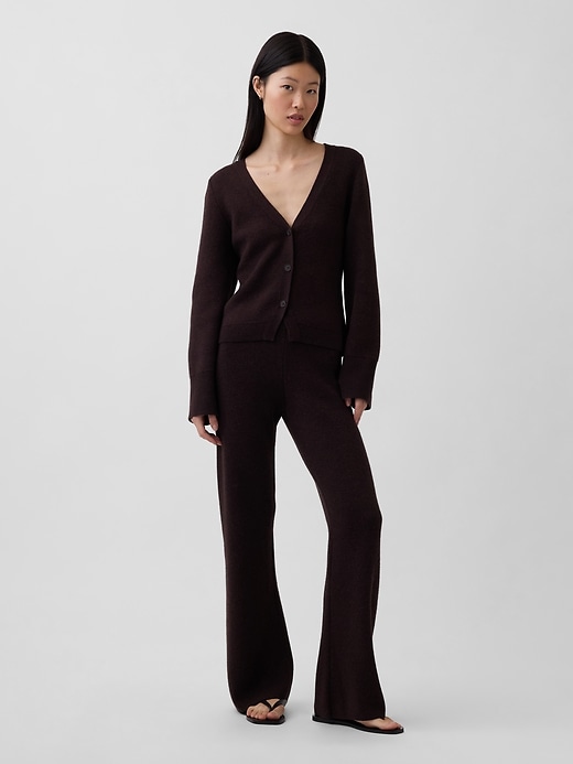 Image number 5 showing, Cotton-Blend Relaxed V-Neck Cardigan Sweater