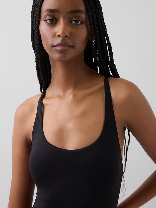 Image number 3 showing, Cross-Back One-Piece Swimsuit