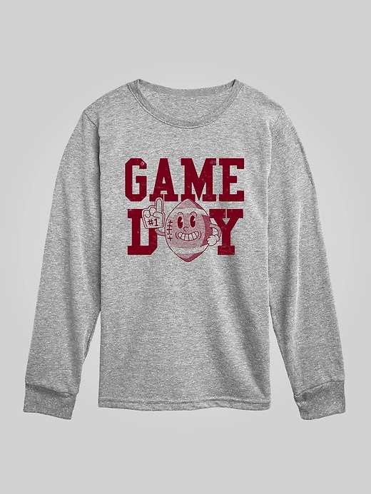 Image number 1 showing, Toddler Game Day Football Long Sleeve Tee