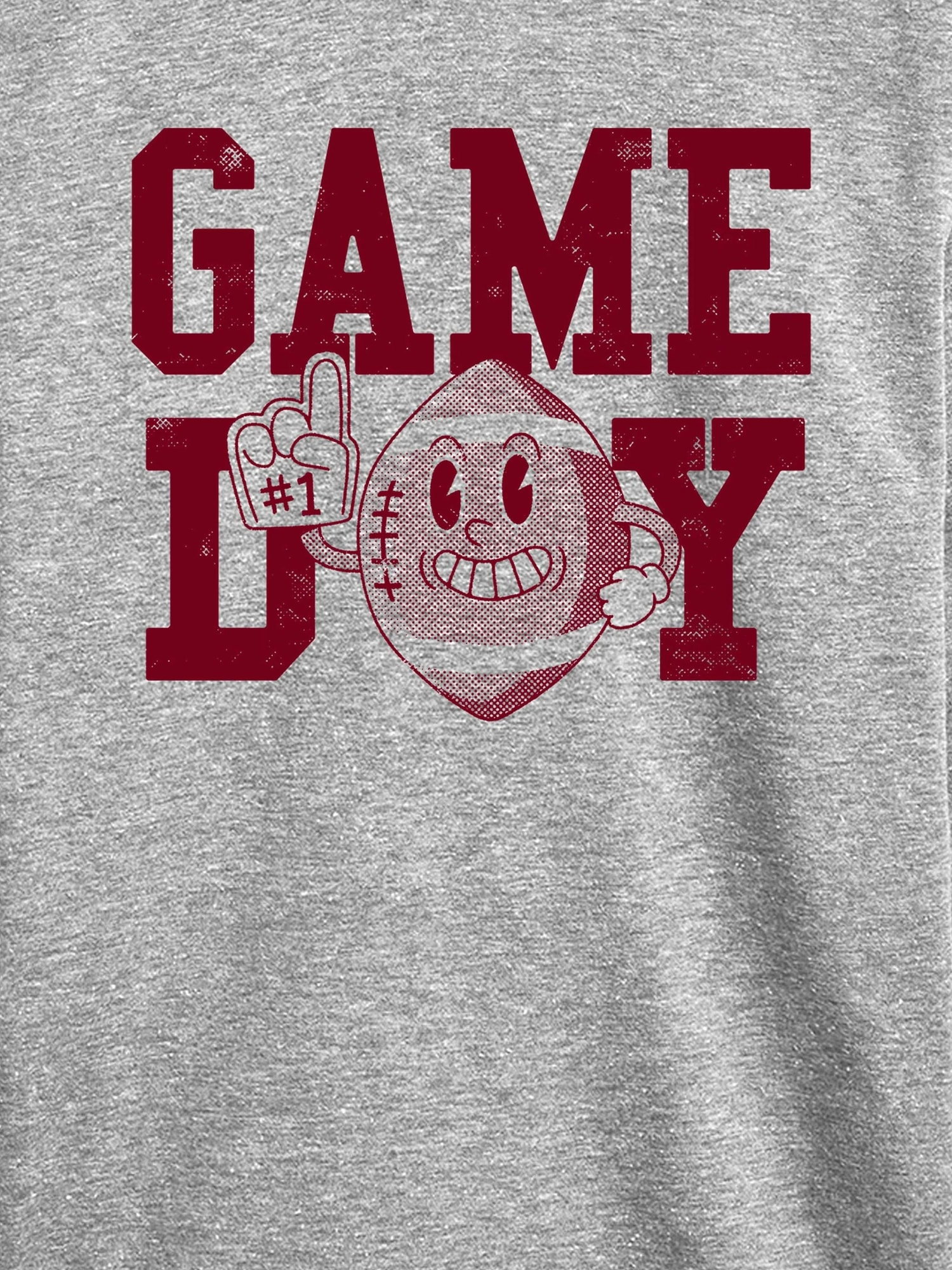 Toddler Game Day Football Long Sleeve Tee