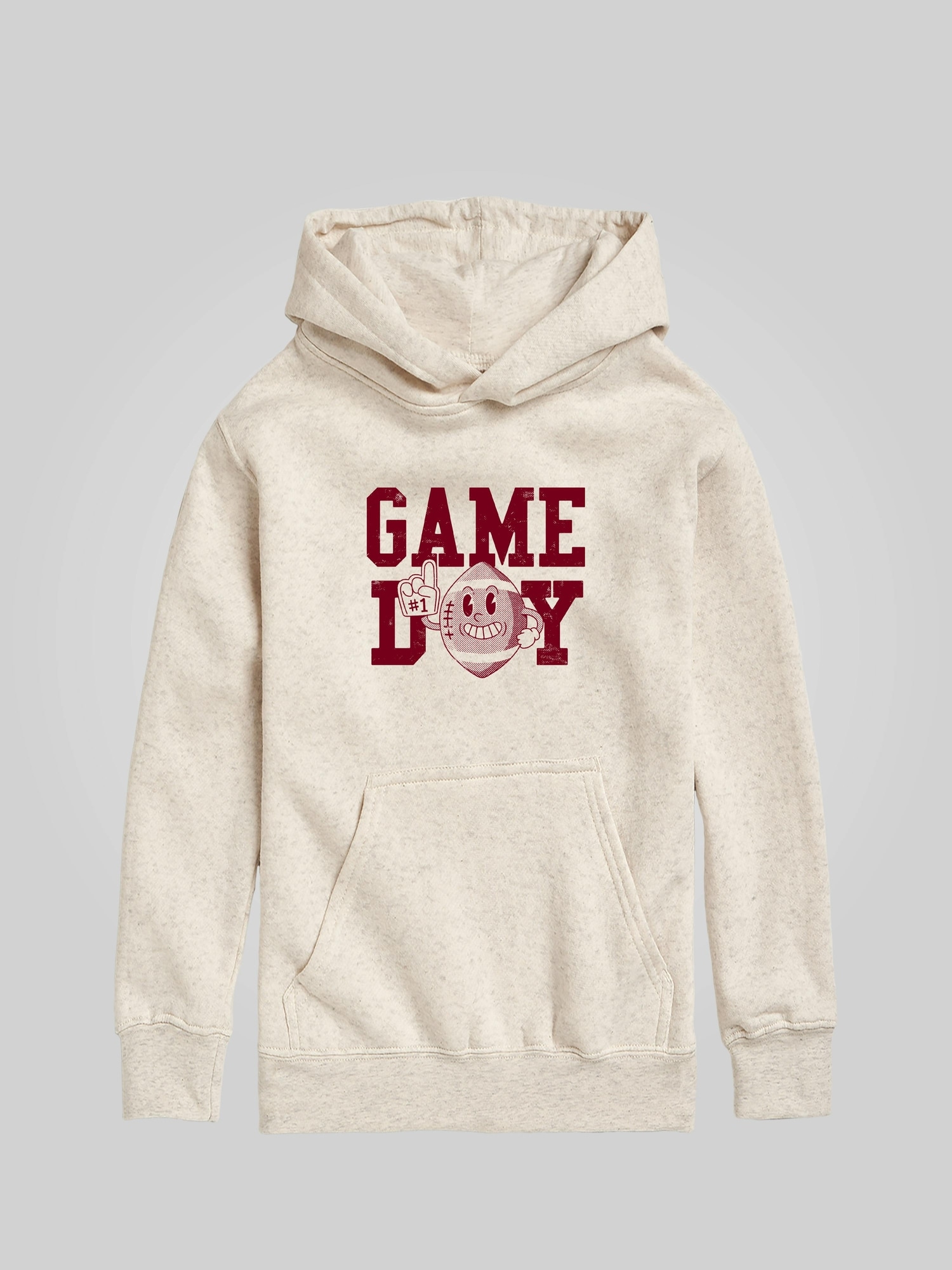Kids Game Day Football Pullover Hoodie