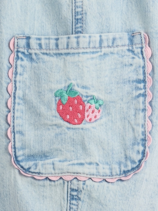 Image number 4 showing, Baby & Toddler Pull-On Strawberry Cargo Barrel Jeans