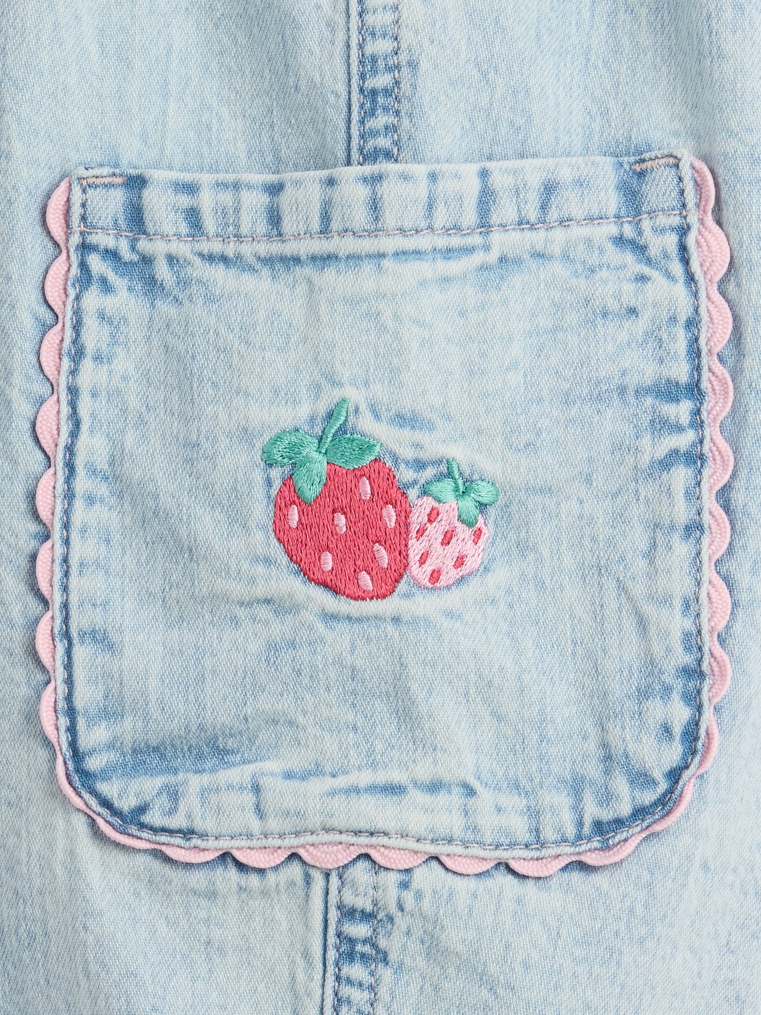 Детские джинсы Gap Baby & Toddler Strawberry Pull-On Barrel Cargo Jeans — фото 3
