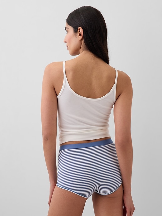 Image number 2 showing, Organic Stretch Cotton High Rise Shorty